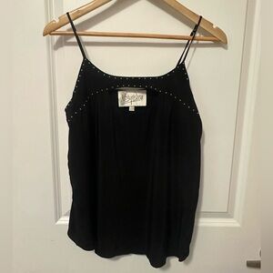 Rory Beca 100% silk black tank. Adjustable straps. EUC